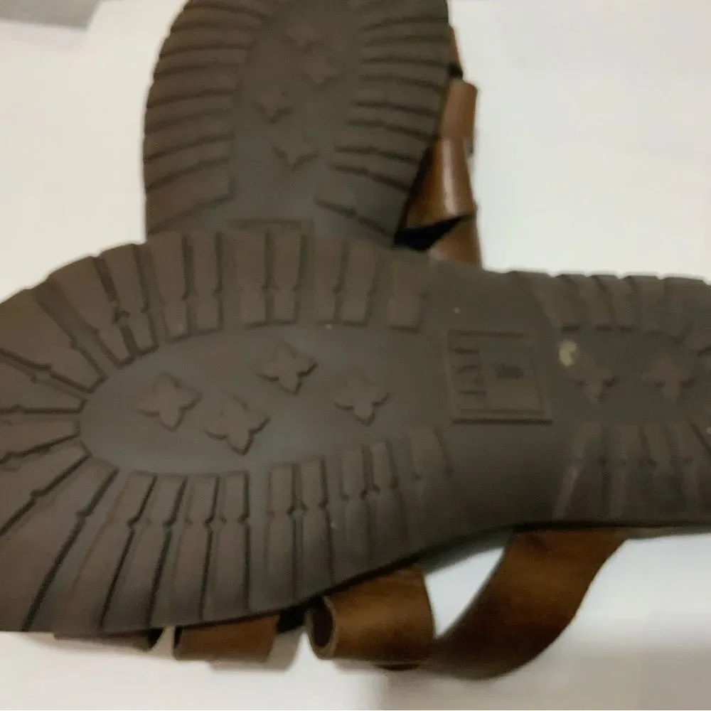 Frye Men Leather LudLow Slide Sandals Size 10 (11.25”)